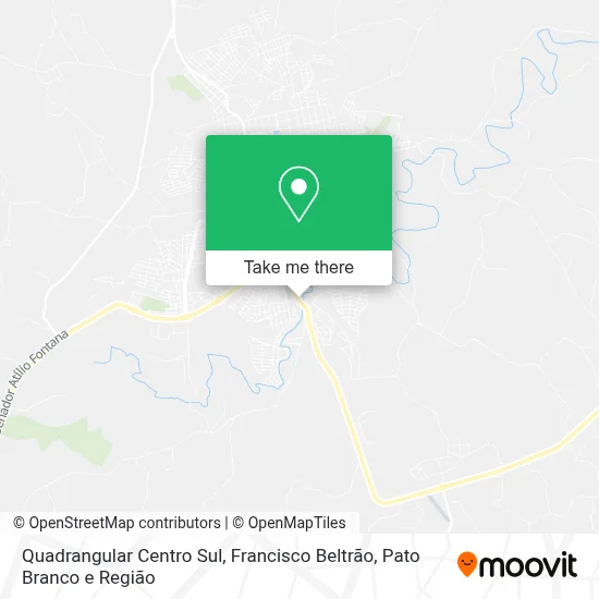 Quadrangular Centro Sul map