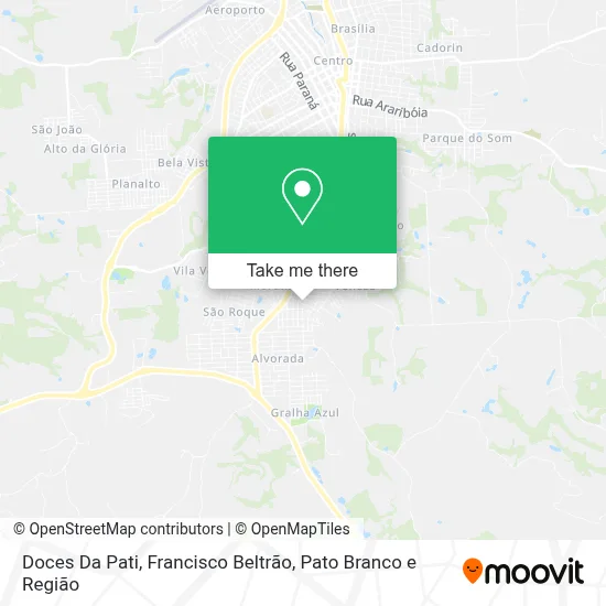 Doces Da Pati map