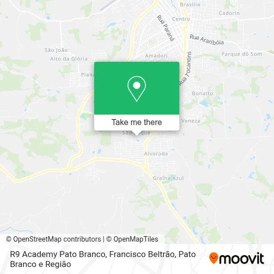 R9 Academy Pato Branco map