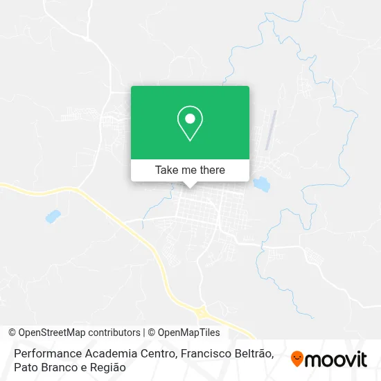Performance Academia Centro map