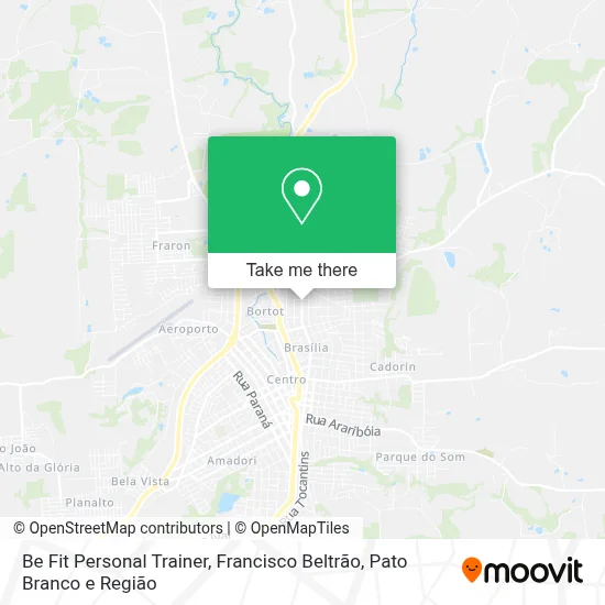 Be Fit Personal Trainer map