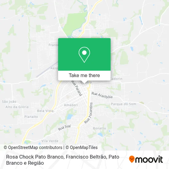 Rosa Chock Pato Branco map