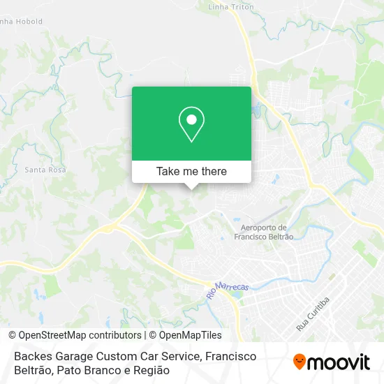 Backes Garage Custom Car Service map