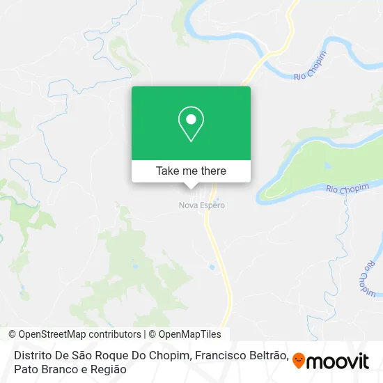 Distrito De São Roque Do Chopim map
