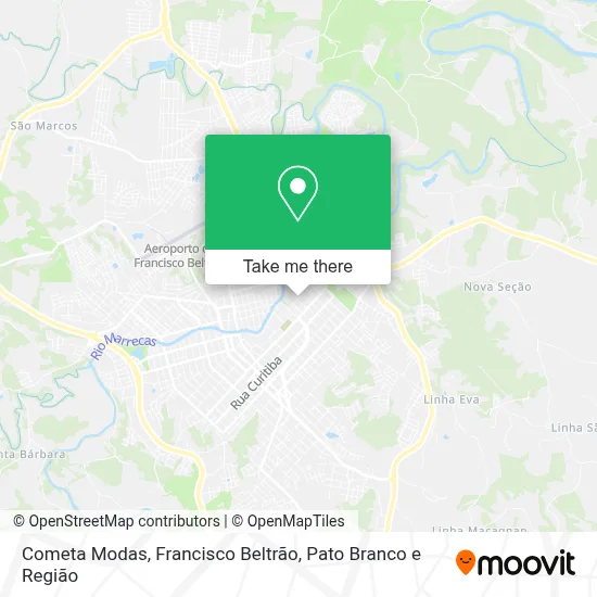 Cometa Modas map