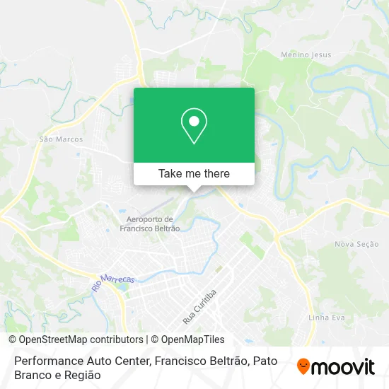 Performance Auto Center map