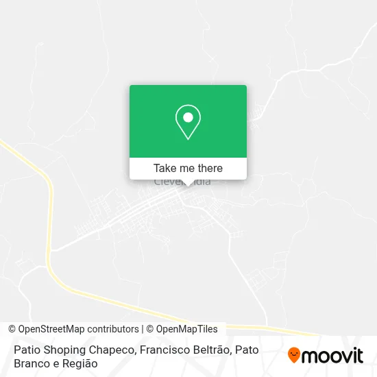 Patio Shoping Chapeco map