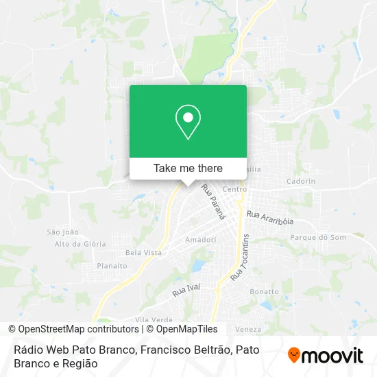 Rádio Web Pato Branco map