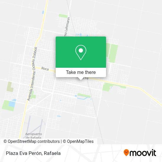 Plaza Eva Perón map