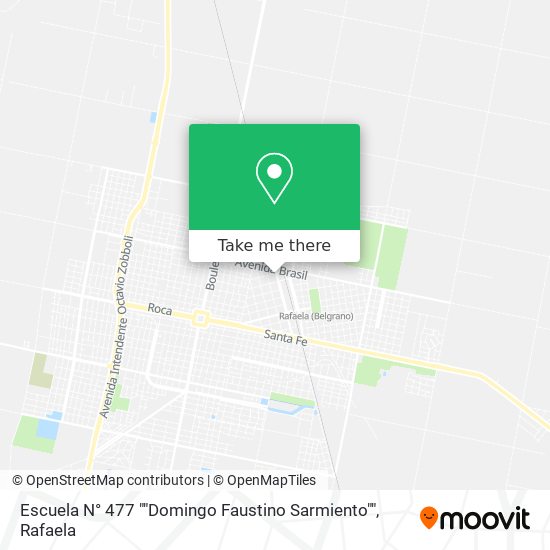 Escuela N° 477 ""Domingo Faustino Sarmiento"" map