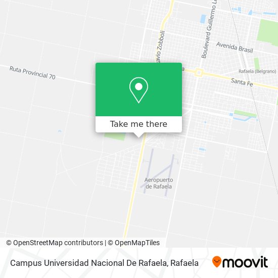 Mapa de Campus Universidad Nacional De Rafaela