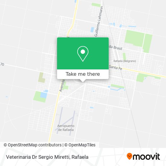 Mapa de Veterinaria Dr Sergio Miretti