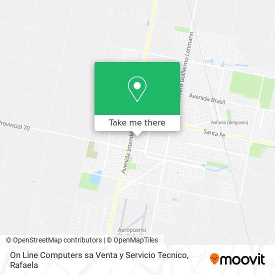 On Line Computers sa Venta y Servicio Tecnico map