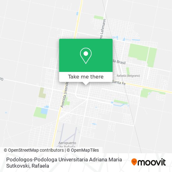 Podologos-Podologa Universitaria Adriana Maria Sutkovski map