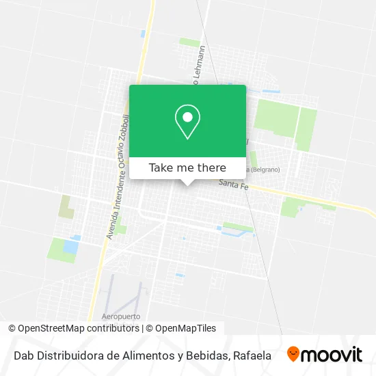 Dab Distribuidora de Alimentos y Bebidas map