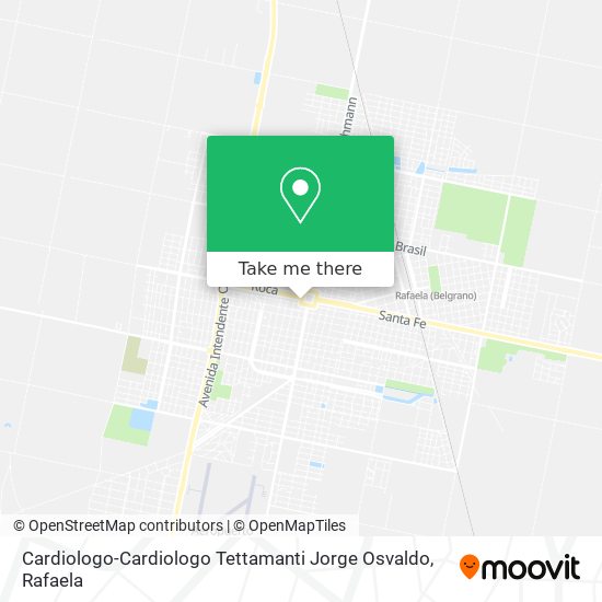 Mapa de Cardiologo-Cardiologo Tettamanti Jorge Osvaldo