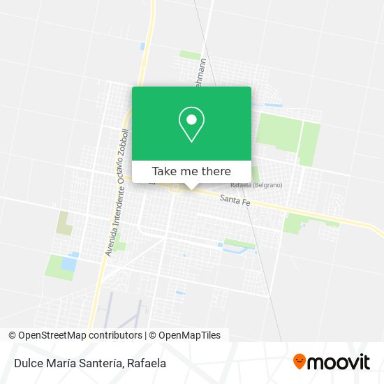 Dulce María Santería map