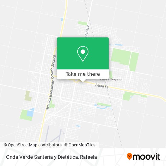 Onda Verde Santeria y Dietética map