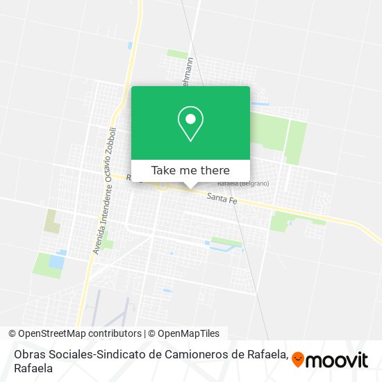 Obras Sociales-Sindicato de Camioneros de Rafaela map