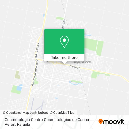 Mapa de Cosmetologia-Centro Cosmetologico de Carina Veron