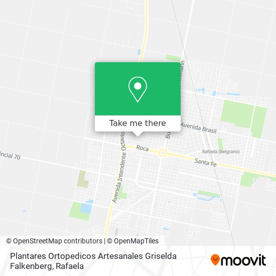 Mapa de Plantares Ortopedicos Artesanales Griselda Falkenberg