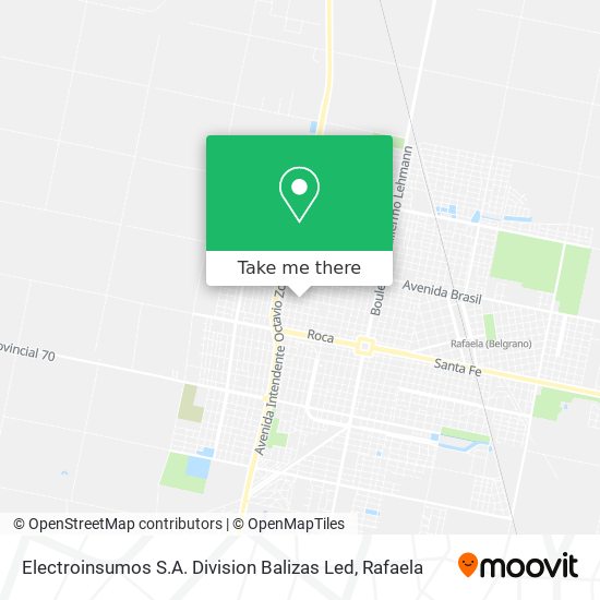 Electroinsumos S.A. Division Balizas Led map