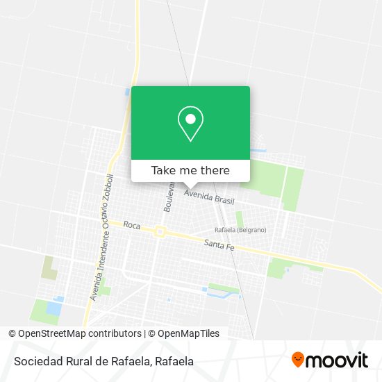 Mapa de Sociedad Rural de Rafaela