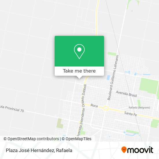Mapa de Plaza José Hernández