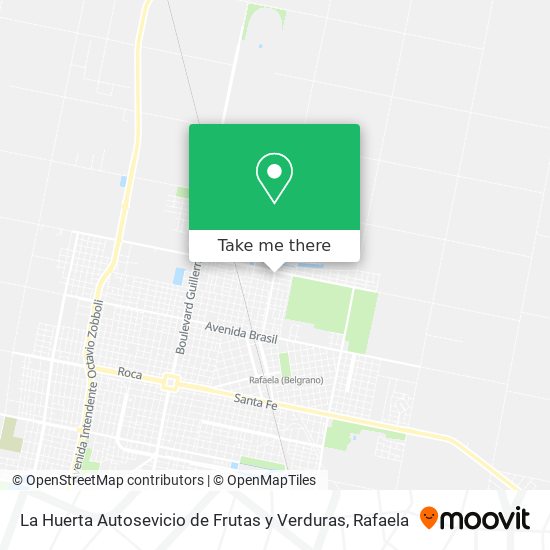 La Huerta Autosevicio de Frutas y Verduras map