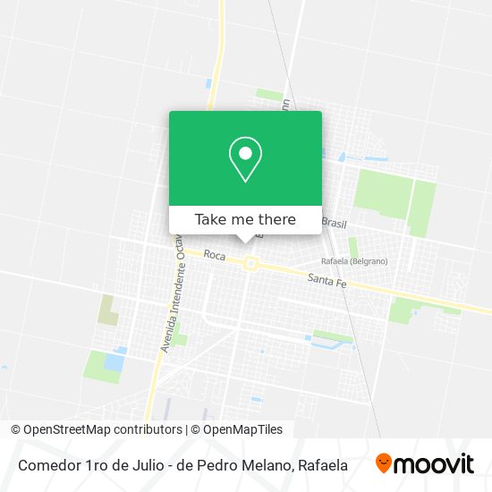 Comedor 1ro de Julio - de Pedro Melano map