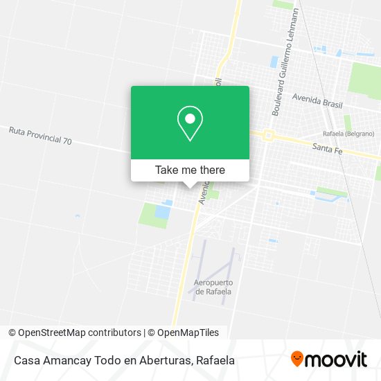 Casa Amancay Todo en Aberturas map