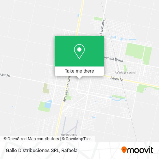 Mapa de Gallo Distribuciones SRL