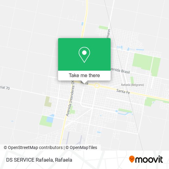 Mapa de DS SERVICE Rafaela