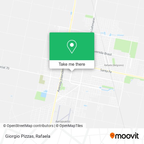 Giorgio Pizzas map