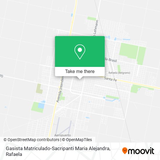 Gasista Matriculado-Sacripanti Maria Alejandra map