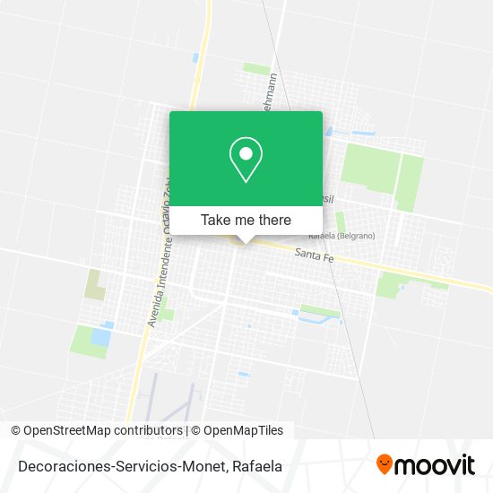 Decoraciones-Servicios-Monet map