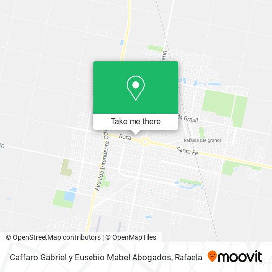 Mapa de Caffaro Gabriel y Eusebio Mabel Abogados