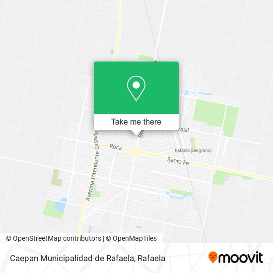 Caepan Municipalidad de Rafaela map