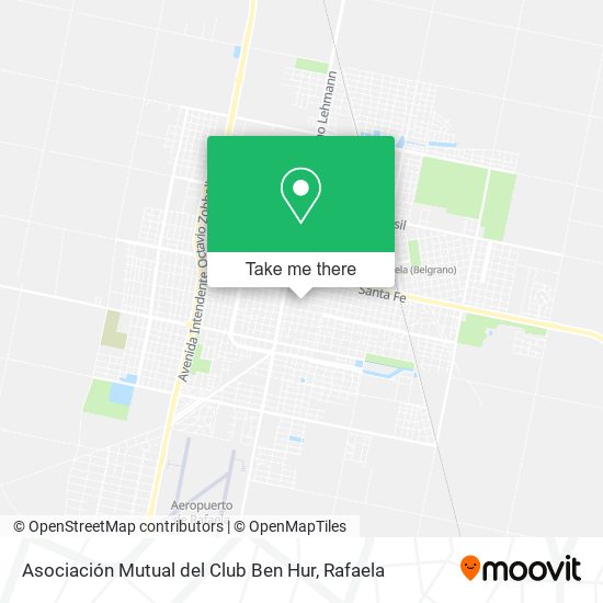 Asociación Mutual del Club Ben Hur map