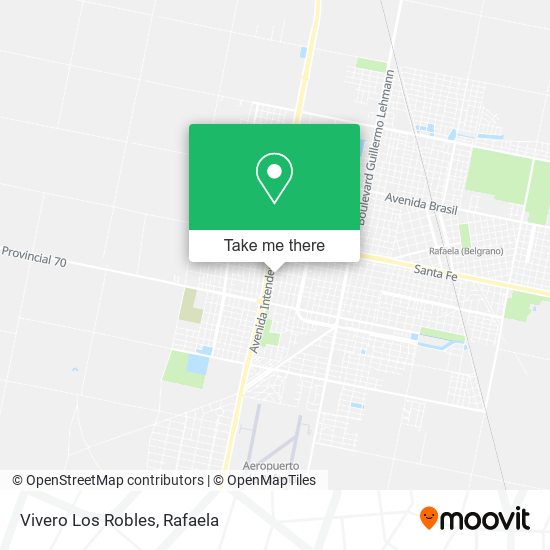 Vivero Los Robles map