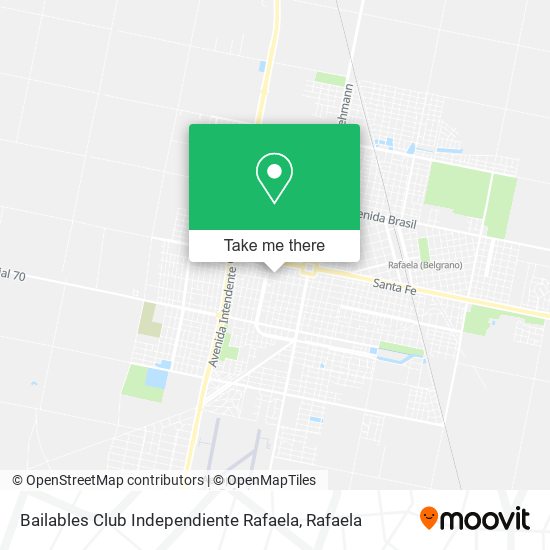 Bailables Club Independiente Rafaela map