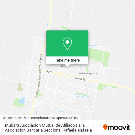 Mubara Asociación Mutual de Afiliados a la Asociacion Bancaria Seccional Rafaela map