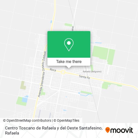 Centro Toscano de Rafaela y del Oeste Santafesino map
