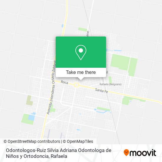Mapa de Odontologos-Ruiz Silvia Adriana Odontologa de Niños y Ortodoncia