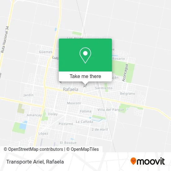 Transporte Ariel map
