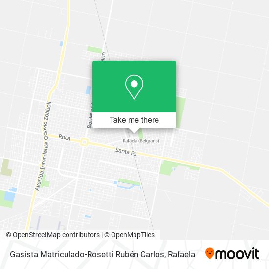 Gasista Matriculado-Rosetti Rubén Carlos map