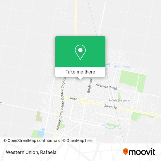 Western Union map