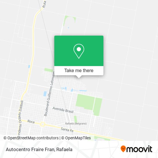 Autocentro Fraire Fran map