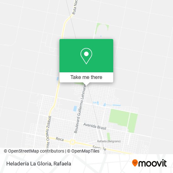 Mapa de Heladería La Gloria
