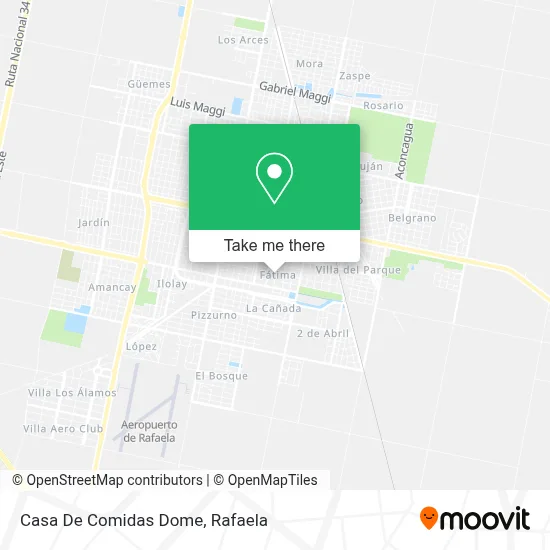 Casa De Comidas Dome map